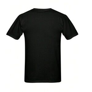 Men's Black Short Sleeve Crew Neck Tee